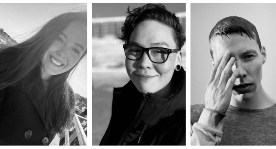 Najannguaq Qvist (tv.) Lona F. Platoú og Valgeir Skorri Vernharðsson(th.)