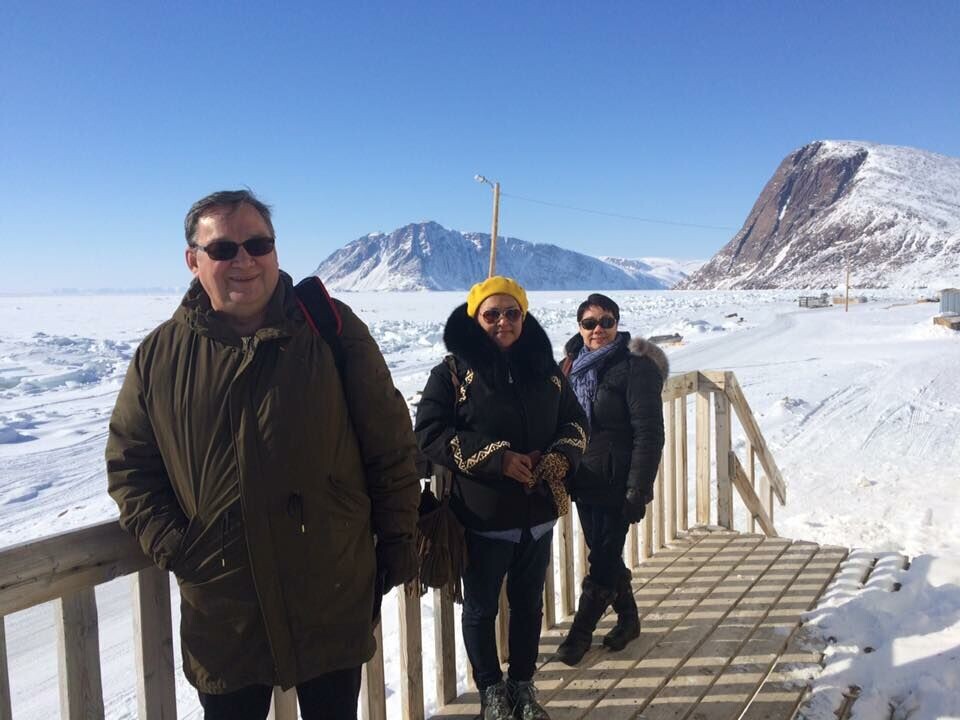 Pikialasorsuaq Kommissionens kommissærer, Kuupik V. Kleist (forrest), er kommissær fra Grønland Pikialasorsuaq Kommissionens kommissærer