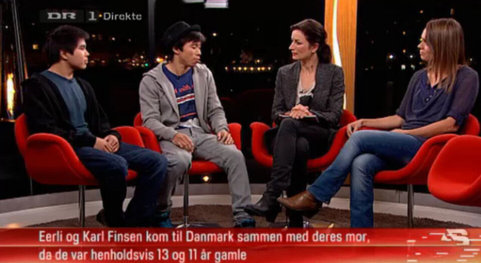 Eerli og Karl Finsen kom til Danmark sammen med deres mor, da de var henholdsvis 13 og 11 år. Foto: Screendump fra DR