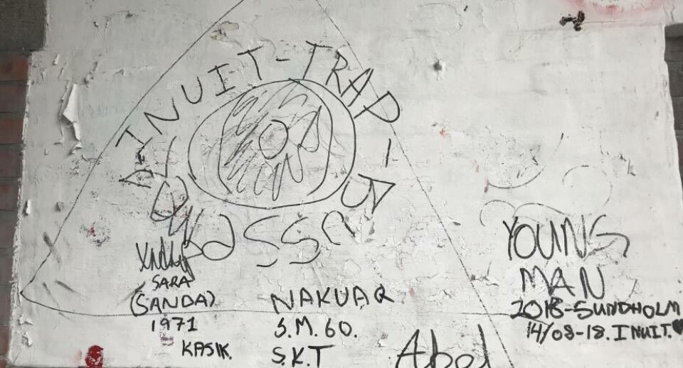 Grafitti på Sundholm