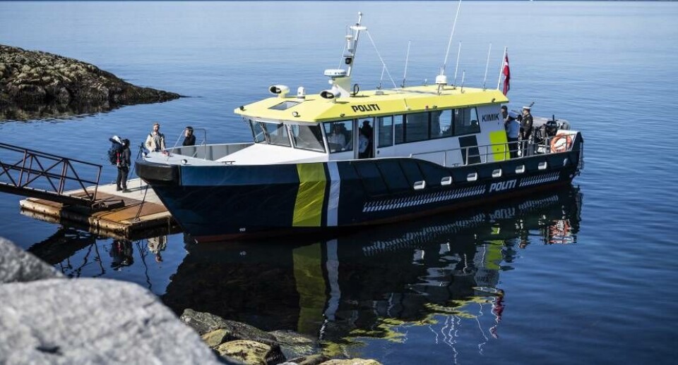 Det nye politifartøj Kimik, der er stationeret i Aasiaat, blev ved ankomsten til Nuuk præsenteret for pressen.