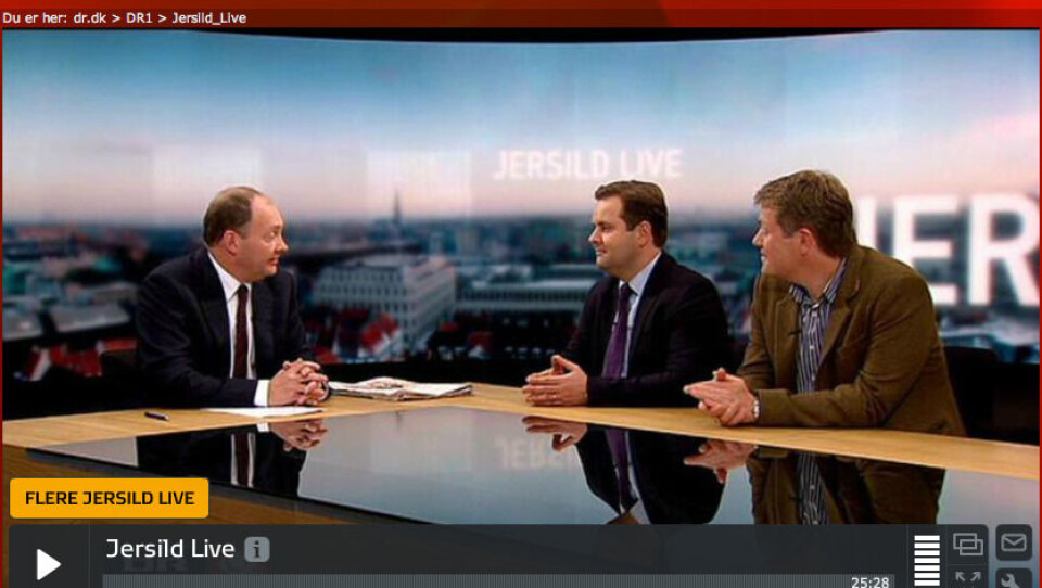 Jersild Live tog kommentatorernes temperatur på Villy Søvndals udtalelser i forbindelse med CIA-overflyvningerne i Grønland. Screenshot