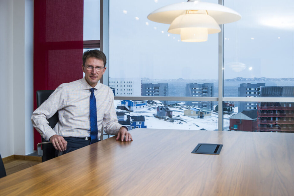Bankdirektør Martin Kviesgaard glæder sig over det store udlån, som er ensbetydende med, at det går godt i erhvervslivet.