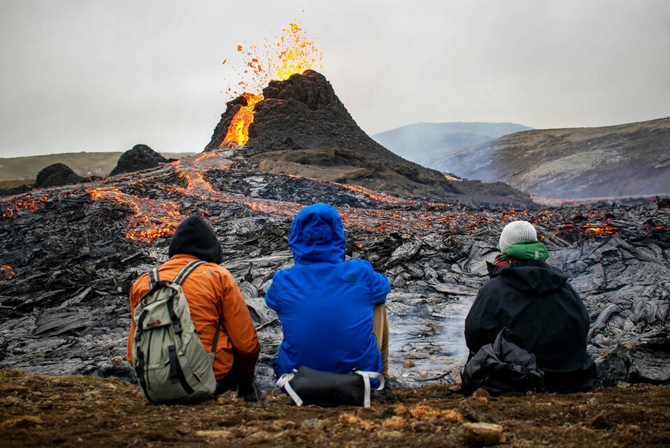 Turister har ikke længere adgang til den aktive vulkan i Island.