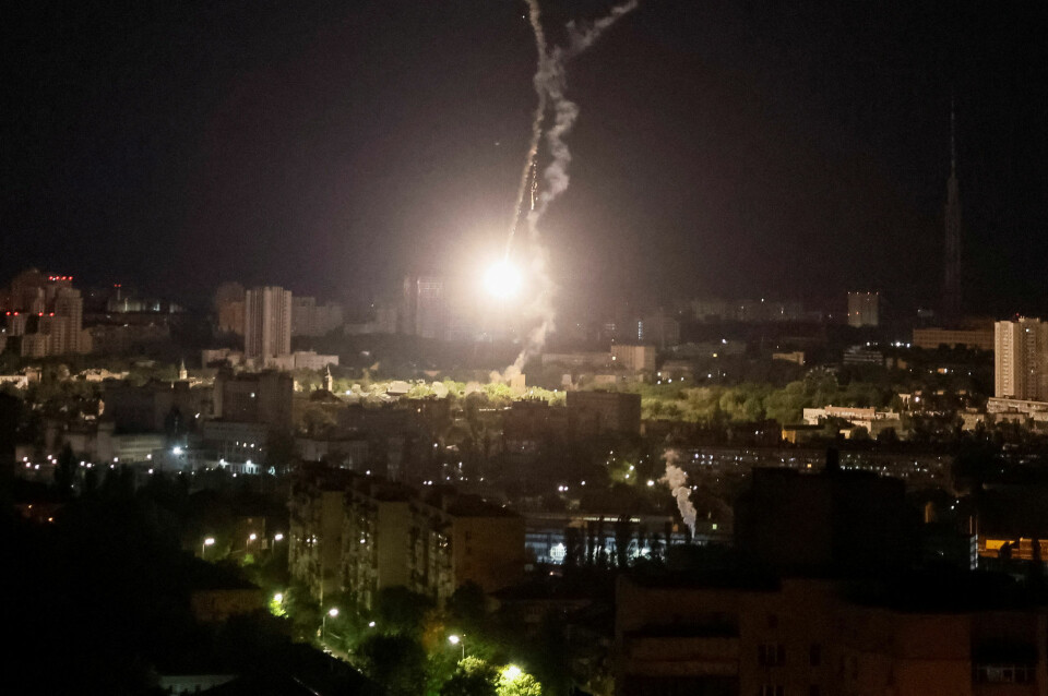 Der var tale om et 'helt exceptionelt' intenst angreb mod Kyiv natten til tirsdag, hævder en ukrainsk embedsmand. Her ses et af missilerne fra nattens angreb. - Foto: Gleb Garanich/Reuters
