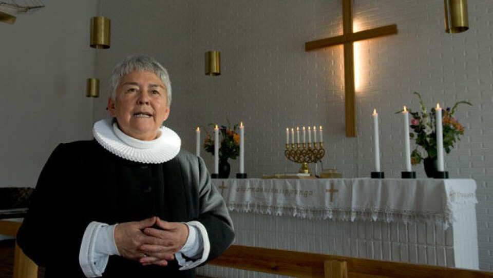 Emma er in. Domprovst Emma Balslev fik rigtig mange små navnesøstre i Danmark i 2008. Foto: Leiff Josefsen