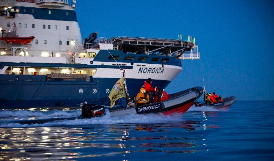Efter planen vil Shell til sommer bore efter olie i havene Chukchi og Beaufort ud for Alaska. Og hos Greenpeace er man bekymret for, at et olieudslip vil ødelægge området. Foto: Greenpeace
