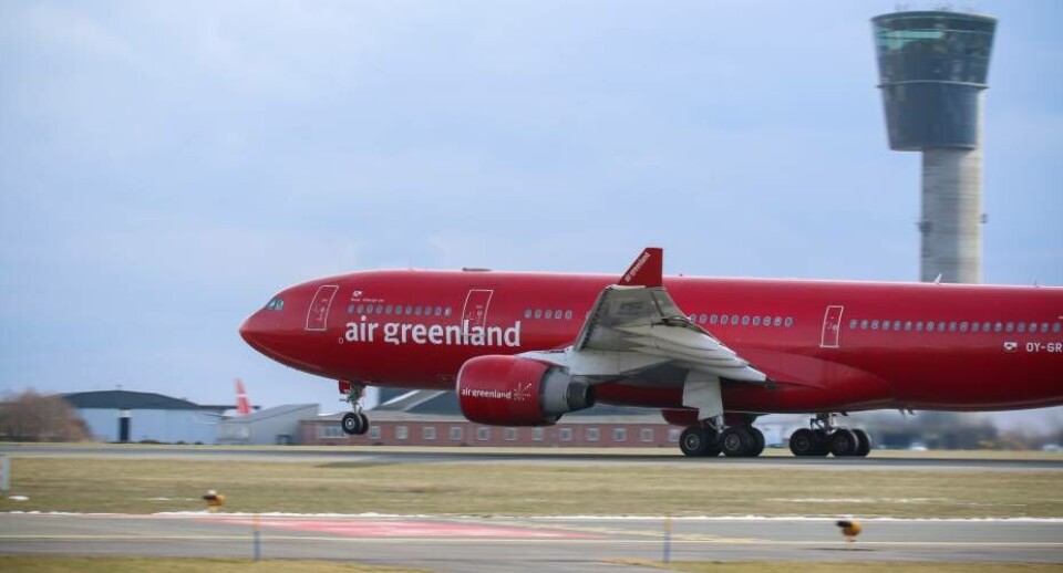 Norsaq lettede fredag fra Kastrup med kurs mod Nuuk og USA. Personale ved har taget billedet og siger tak til Norsaq for samarbejdet i de sidste mange år. Naviair