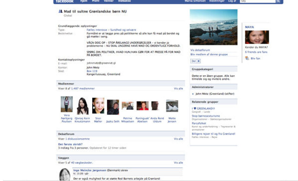 Facebook-gruppe protesterer