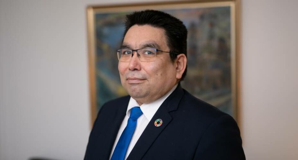 På billedet ses naalakkersuisoq for finanser Vittus Qujaukitsoq (NQ)