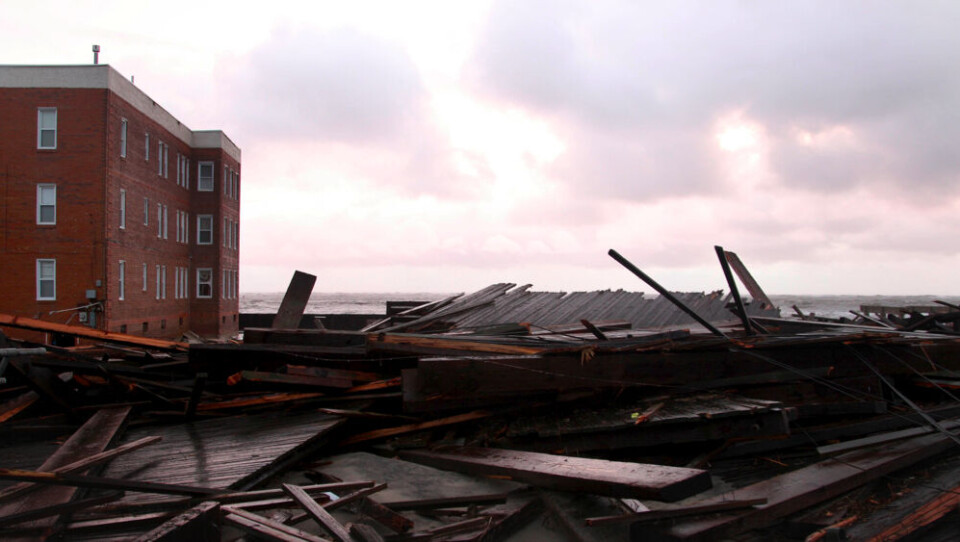 Ødelæggelser i Atlantic City, New Jersey. Foto: Polfoto/AP Photo/Seth Wenig