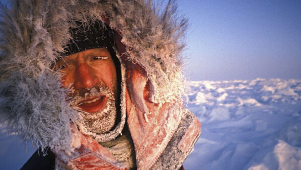 Den erfarne norske polarfarer Børge Ousland og hans besætning på tre har netop sejlet rundt om Nordpolen. Foto: Børge Ousland