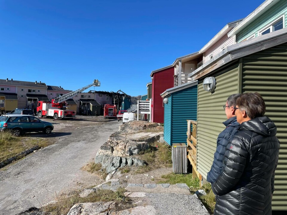 Vidner til brand i Qaqortoq: Det var voldsomt