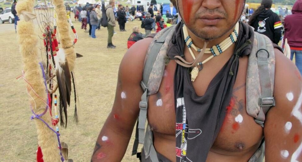 Jon Don Ilone Reed er krigsveteran og medlem af South Dakota's Sioux-stamme på Cheyenne-floden