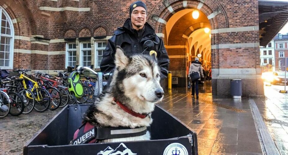 Thomas West og hans trofaste ven Thyra. De to følges altid ad.