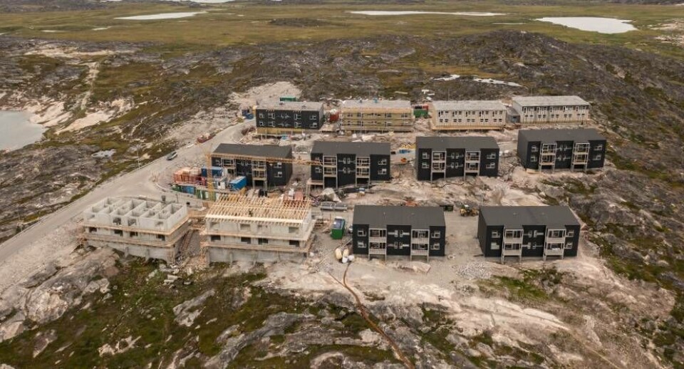 KJ Greenland bygger i øjeblikket 58 boliger i Ilulissat.
