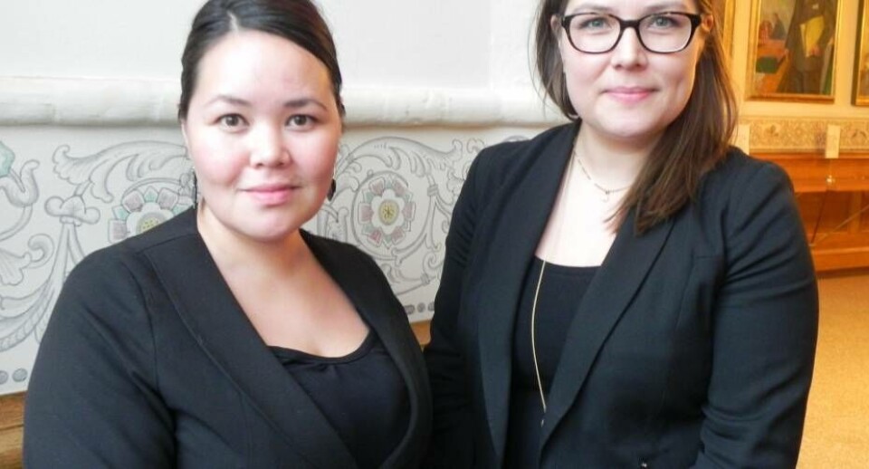 Siumuts Doris Jakobsen og Inuit Ataqatigiits Sara Olsvig