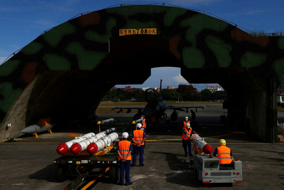 Harpoon-missilerne fremstillet af Boeing affyres fra landjorden og har ikke tidligere været en del af Taiwans defensive repertoire. (Arkivfoto).
