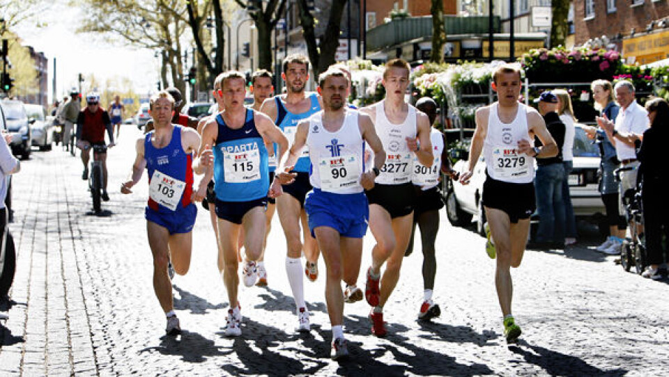 Halvmarathon-løbere i 2007. Foto: Polfoto/Jens Dige