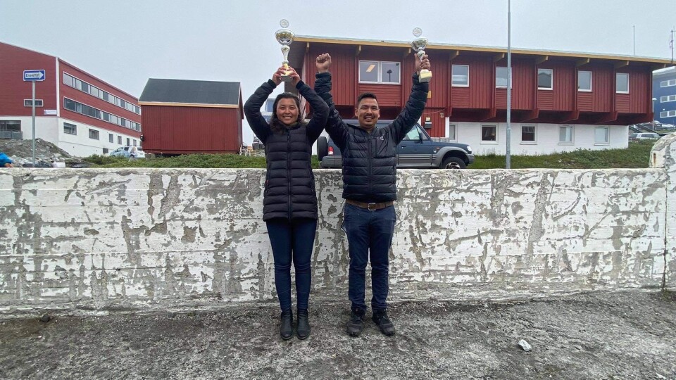 Belinda Lange og Paulus Jensen fra Qaqortoq blev stormestre i Qajaq.