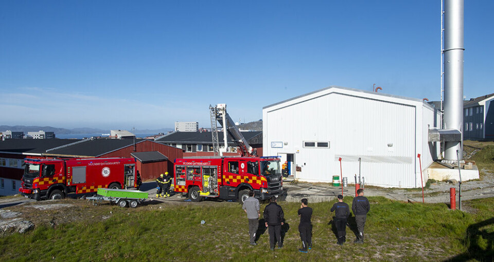 Brand ved Radiofjeldet