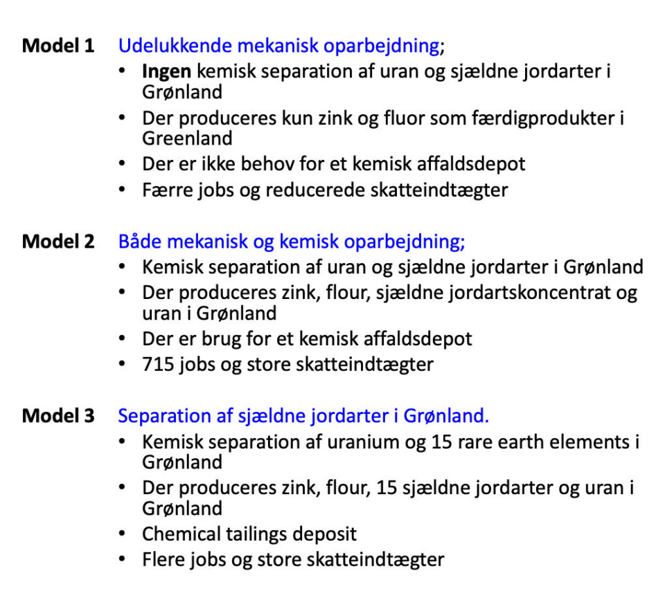 Modeller for Kuannersuit