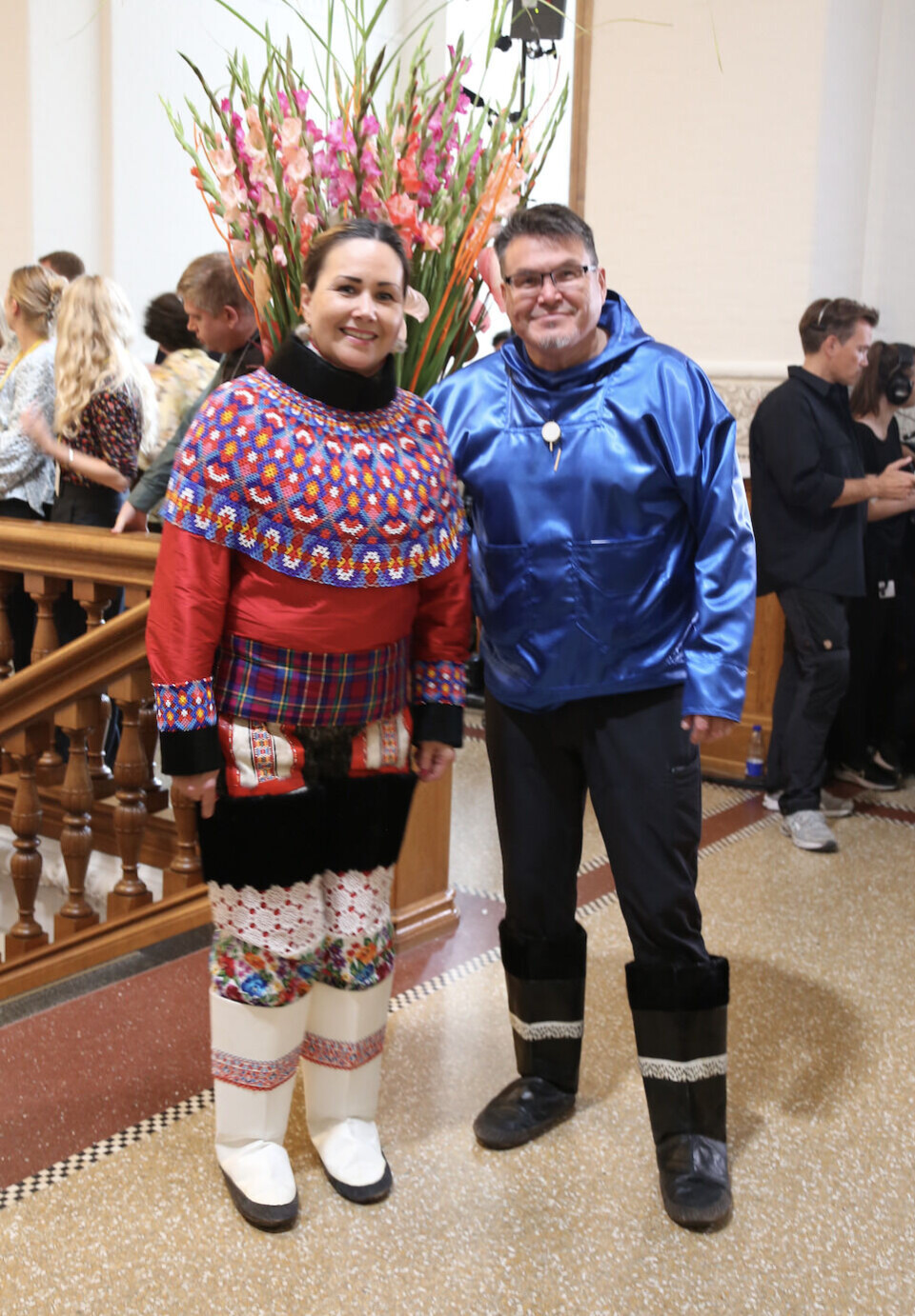 De grønlandske folketingsmedlemmer Aaja Chemnitz og Markus E. Olsen deltog også i åbningen.