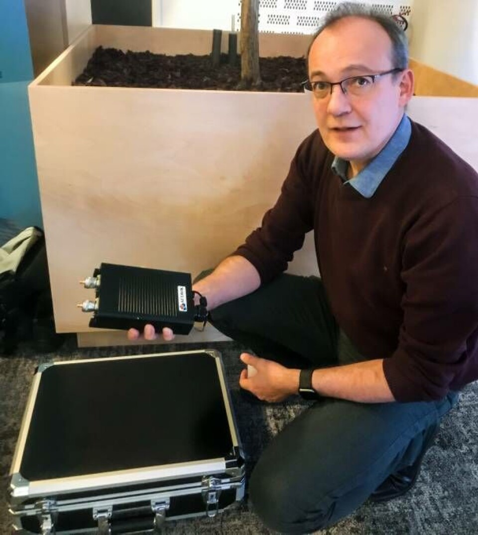 John 'Luk' Siegstad med RED-boksen