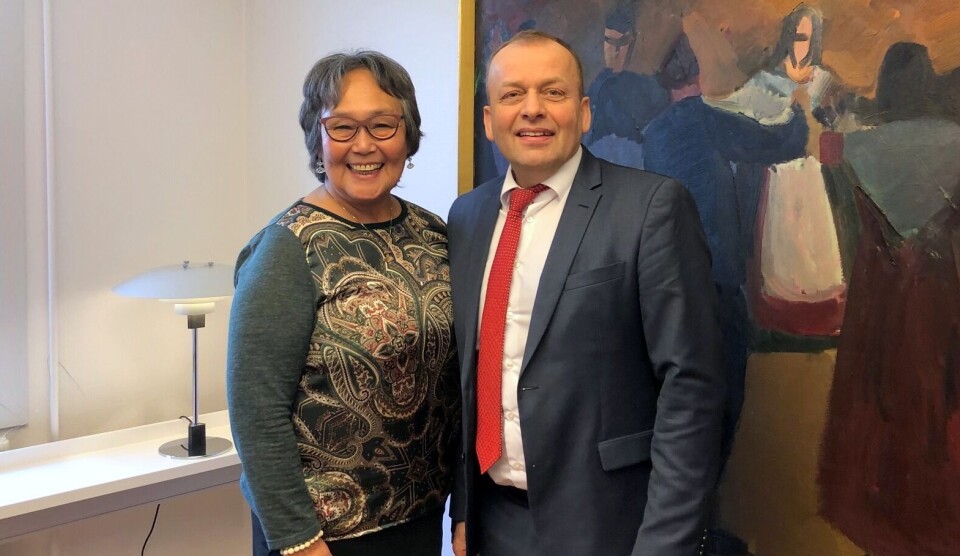 Martha Abelsen har holdt møde med Færøernes Sundhedsminister Kaj Leo Holm Johannesen for at drøfte erfaringer og samarbejdsmuligheder indenfor sundhedsområdet.