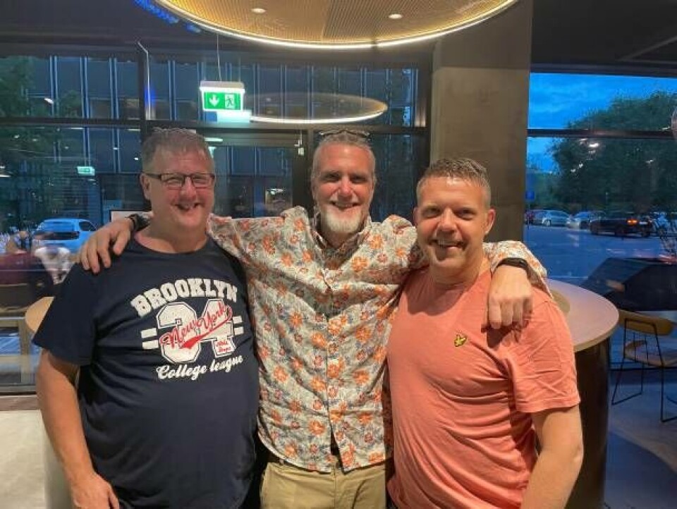 Trænerteamet på landsholdet. Fra venstre ses MV-træner Christian Andersson, landstræner Johan Zanotti og assisterende træner Bjarne Persson