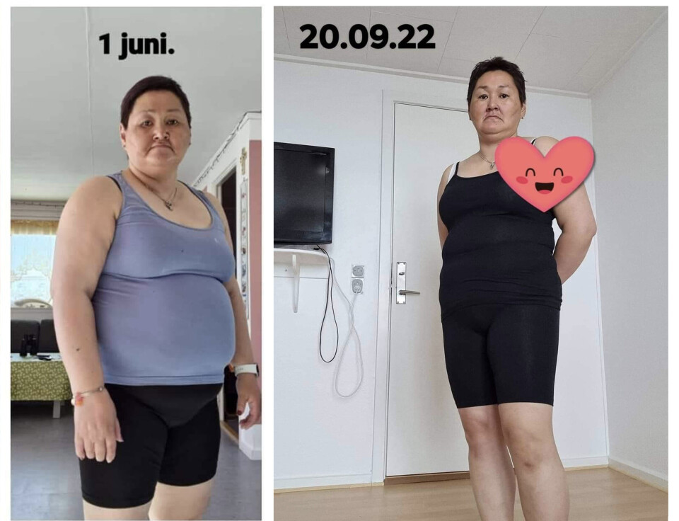 Emilie Umaamaaq er 17 kg lettere