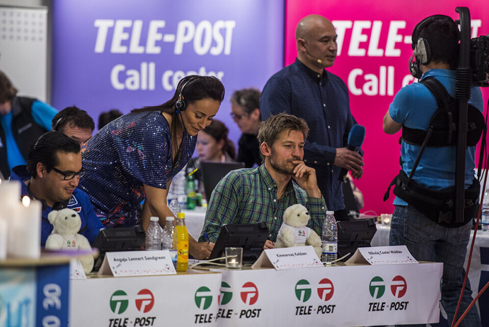 Julie Berthelsen, Nicolai Coster-Waldau og Angajo Lennert-Sandgreen var blandt de kendte i callcenteret ved den landsdækkende indsamling den 1. november