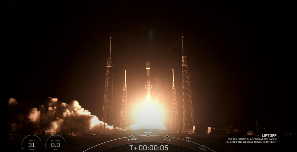 Her skydes satellitten ud i rummet. Tusass’ Administrerende Direktør Kristian Reinert Davidsen var til stede i Florida hvor opsendelsen af satellitten GreenSAT fandt sted i går søndag.