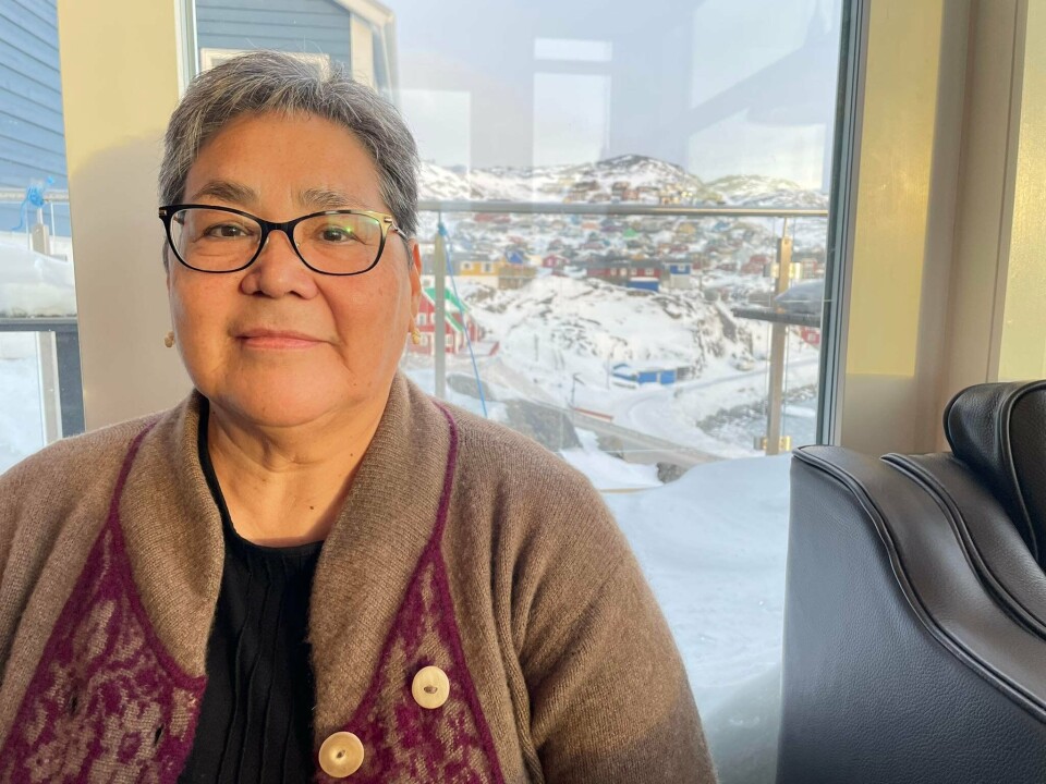 Paneeraq Olsen på orienteringsrejse i Sydgrønland.