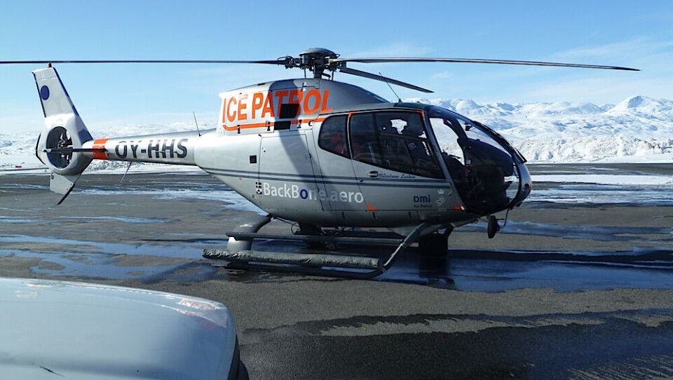 OY-HHS landede for første gang torsdag i sidste uge i Narsarsuaq. Billedet er udlånt af DMI. Foto Mogens Overballe