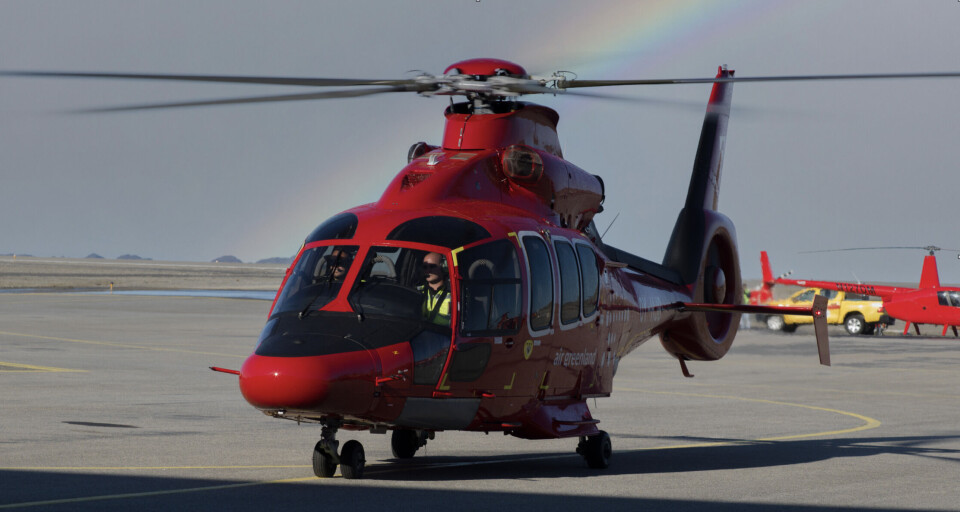 har været nødt til at aflyse helikoptertrafik torsdag på grund af vejrforholdene. (Arkivfoto) Air Greenland