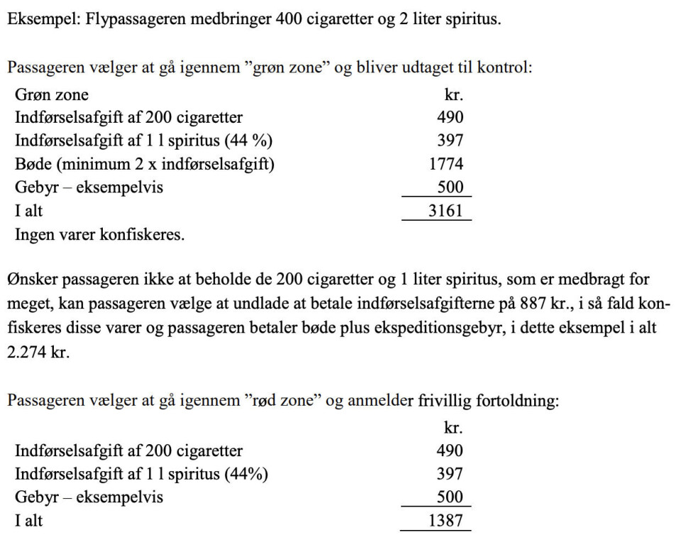 Forslag: Tag 1.000 cigaretter med fra flyveturen
