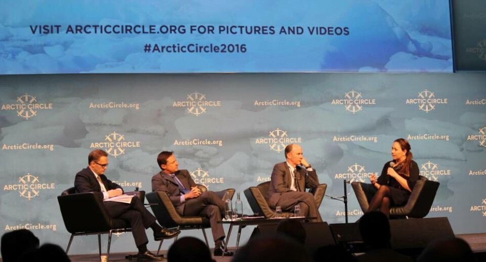 Fredag var Aaja Chemnitz Larsen medvært i en debat ved Arctic Circle i Island