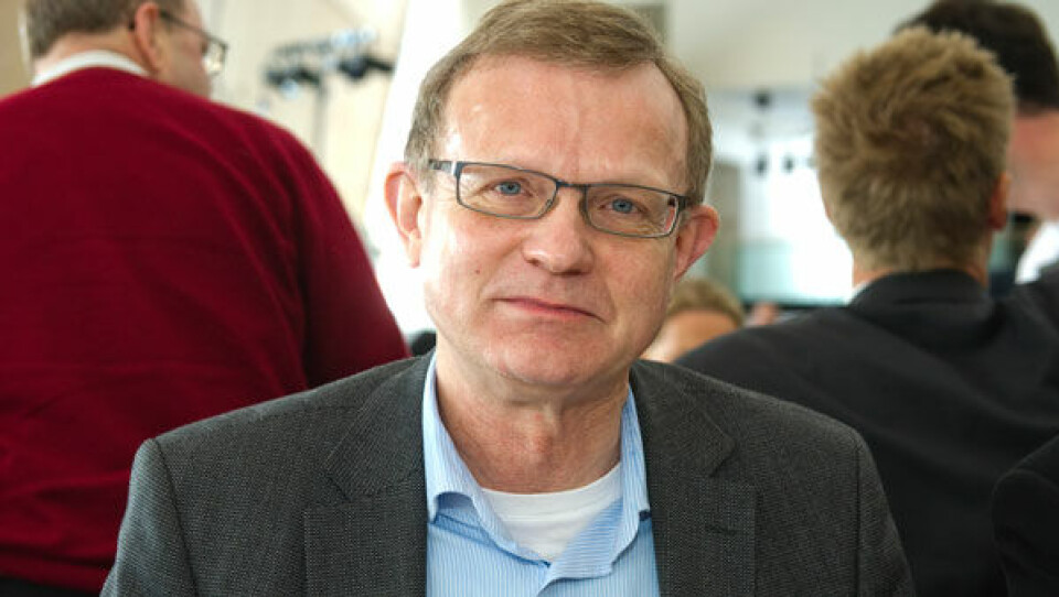 Bestyrelsesformand i Tele Greenland, Agner N. Mark, 11. juli til AG: - Jeg bliver nødt til at fastslå, at jeg - når jeg kender omstændighederne - har fuld forståelse for, at Søren (Eriksen, red.) ikke kan komme til Grønland. Foto: Leiff Josefsen