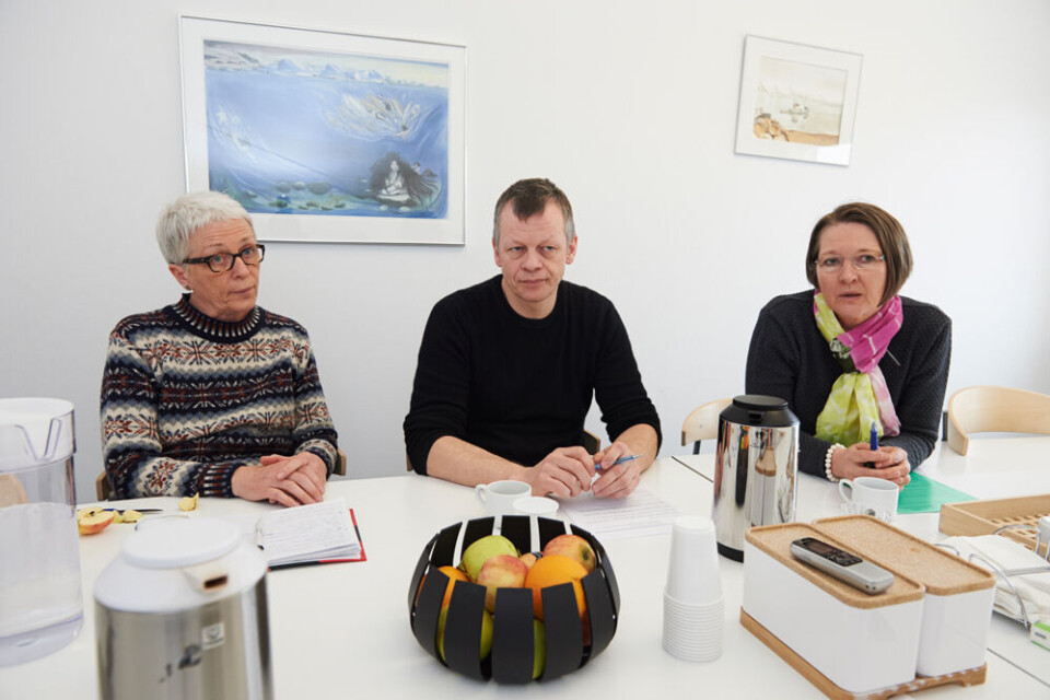 – Vi ansætter ikke uautoriseret personale i Sundhedsvæsenet, siger Sundhedsledelsen, der består af styrelseschef Jóanis Erik Køtlum, cheflæge Anne-Marie Ulrik og chefsygeplejerske Ella Skifte Sundhedsledelsen, styrelseschef Jóanis Erik Køtlum, cheflæge Anne-Marie Ulrik, chefsygeplejerske Ella Skifte