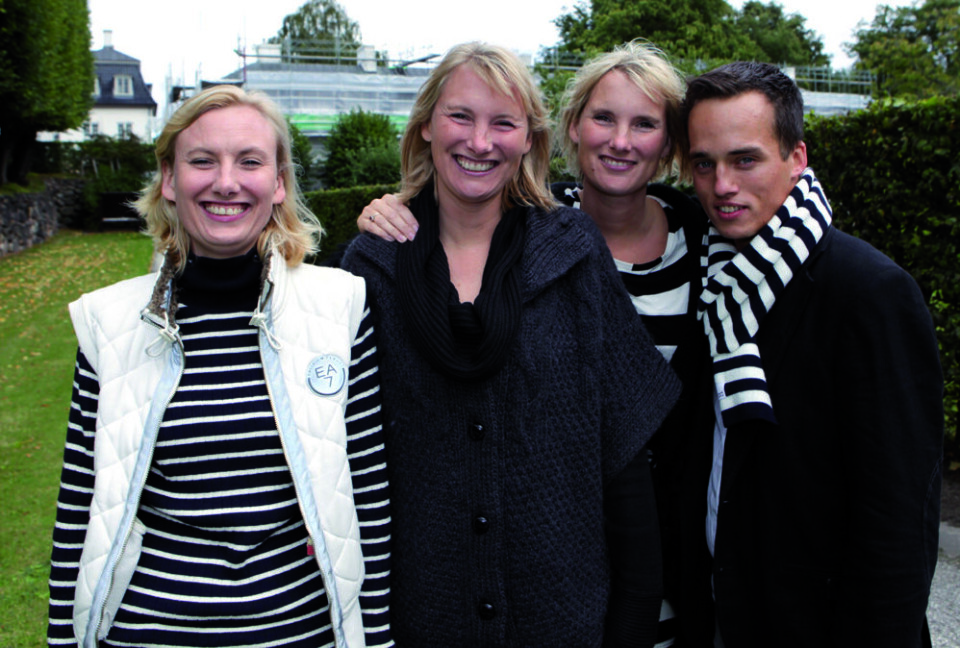 Chris Christophersen medvirker sammen med komtesserne Feodora, Josephine og Camilla af Rosenborg i DR's nye tv-serie 'Royalisterne'. Foto: Anastasia af Rosenborg