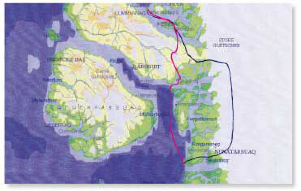 Ekspeditionen, der vil åbne en nye slæderute mellem Uummannaq og Ilulissat, blev ramt af snestorm Ekspeditionen, der vil åbne en nye slæderute mellem Uummannaq og Ilulissat, blev ramt af snestorm Ekspeditionen, der vil åbne en nye slæderute mellem Uummannaq og Ilulissat, blev ramt af snestorm