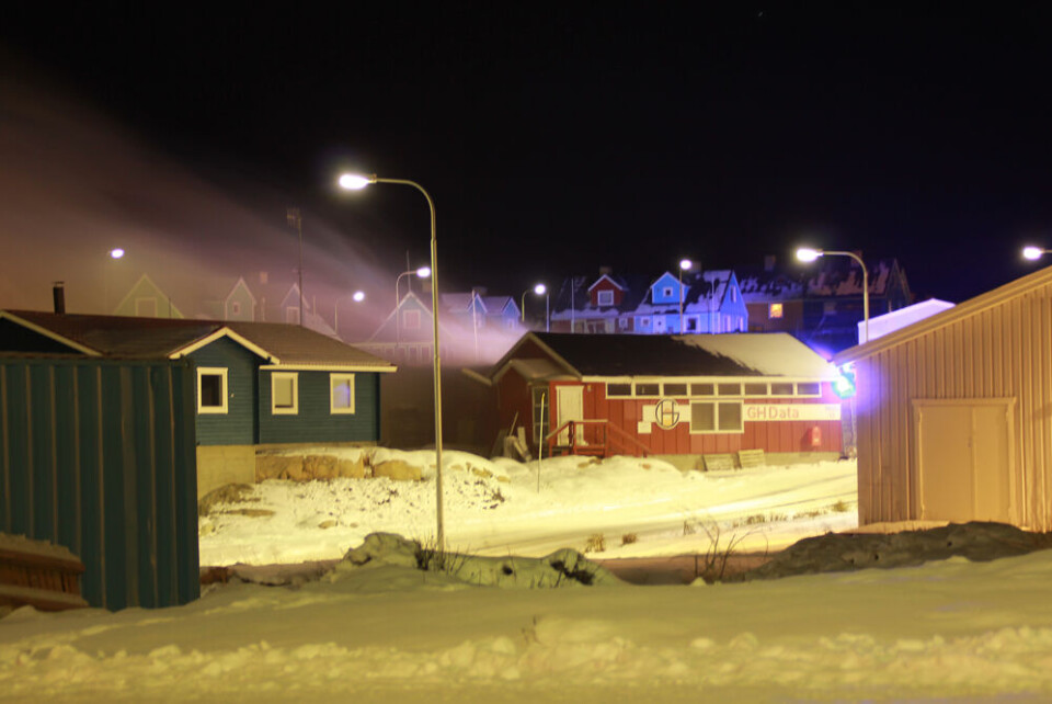 Butikken GH Data i Ilulissat blev ramt af brand ved 05-tiden mandag morgen