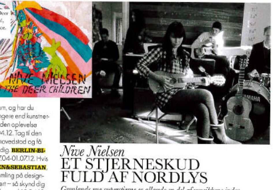 Nive Nielsen får spalteplads i modemagasinet Elle, hvor hun blandt andet fortæller om Grønland. Screenshot Elle