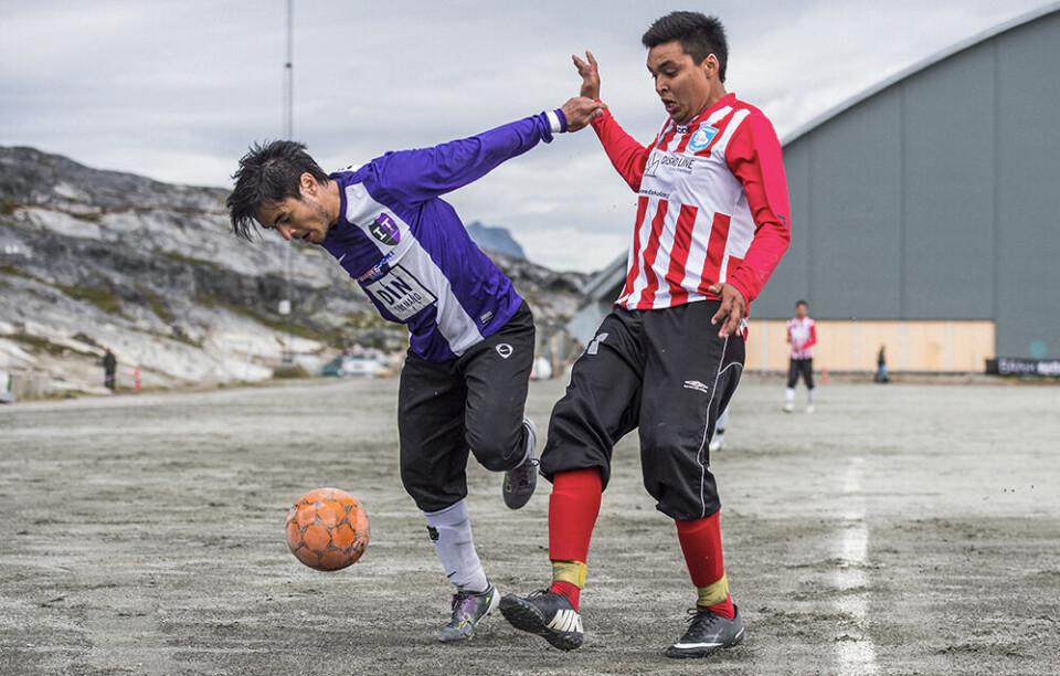 Billedet er taget ved sidste års GM i Nuuk. Arkivfoto Fodbold GM 2014