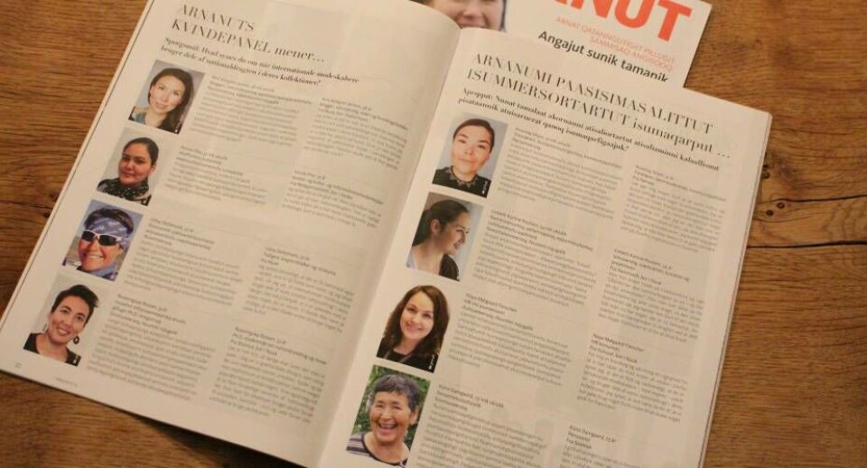 Det første kvindepanel er udvalgt i nyeste nummer af Arnanut