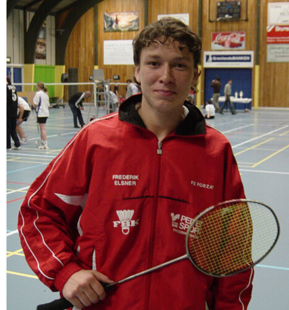 Frederik Elsner håber på et godt resultat til næste uge badminton-turnering i Nuuk.