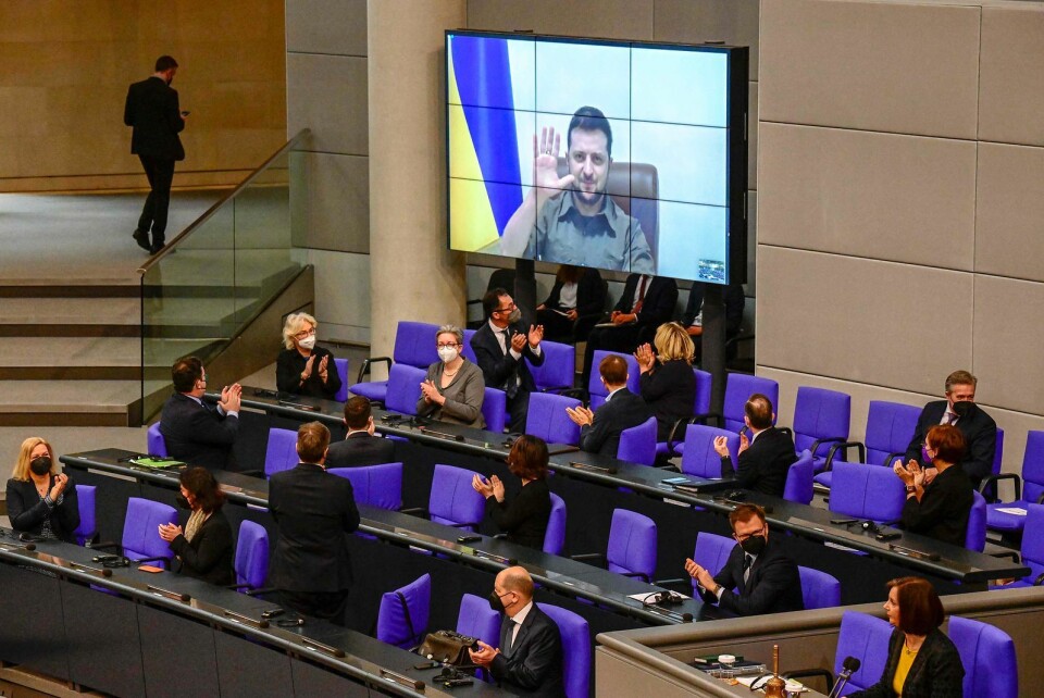 - I er stadig fanget bag en mur, lød det blandt andet fra den ukrainske præsident.