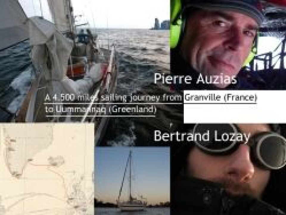 Bertrand Lozay fortæller fra sejladsen fra Granville til Uummannq.