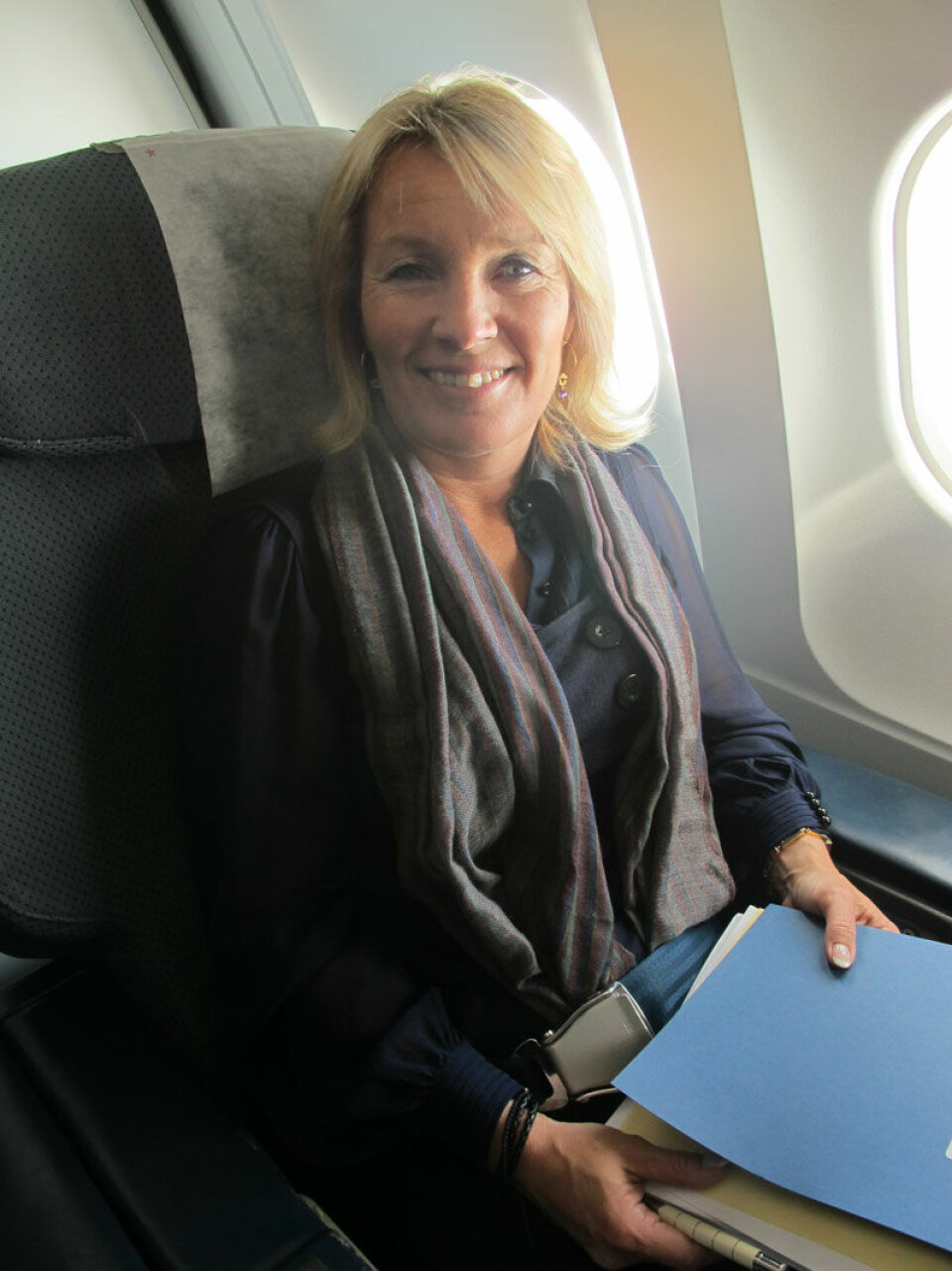 Lene Espersen fløj onsdag til ministermøde i Arktisk Råd, hvor hun er formand. Foto Sermitsiaq